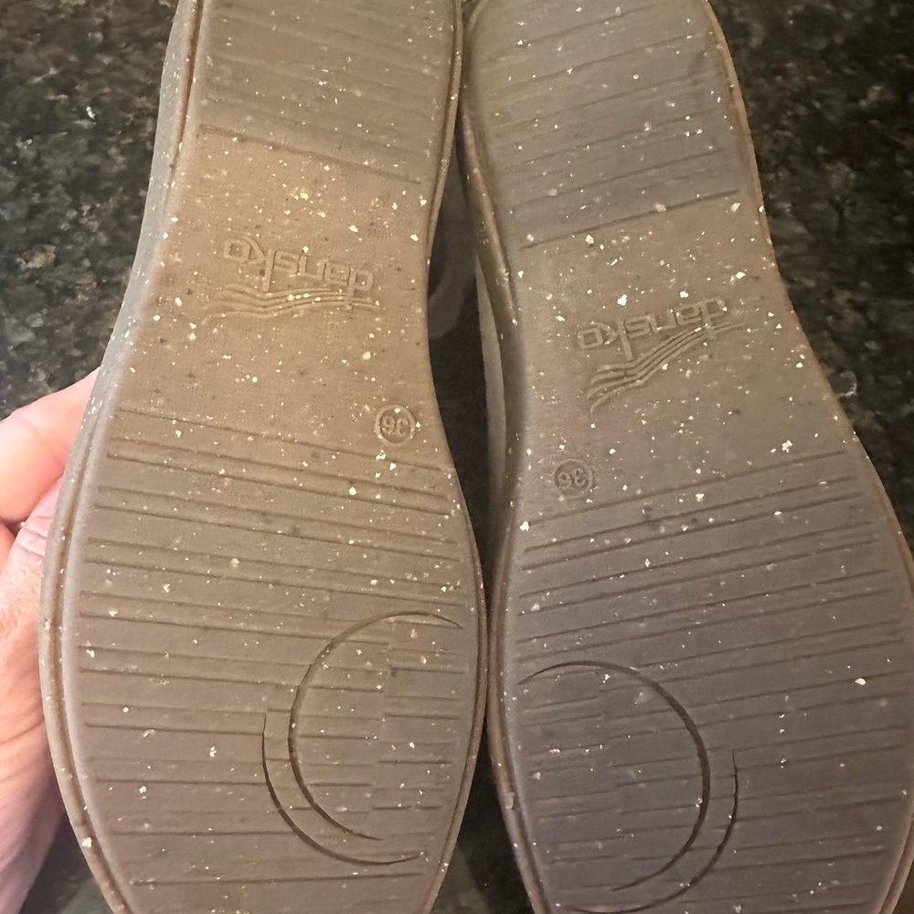 Tan Dansko Jenna Shoes with Ankle Strap - Picture 6 of 7